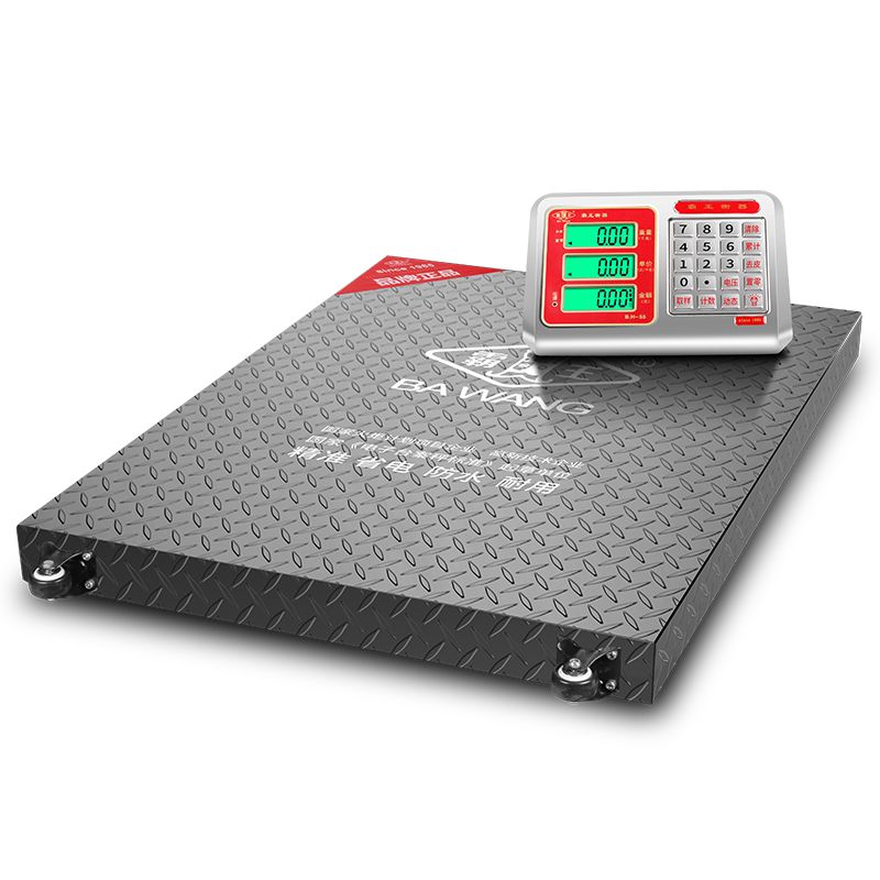 Four point wireless platform scaleCheckered disc